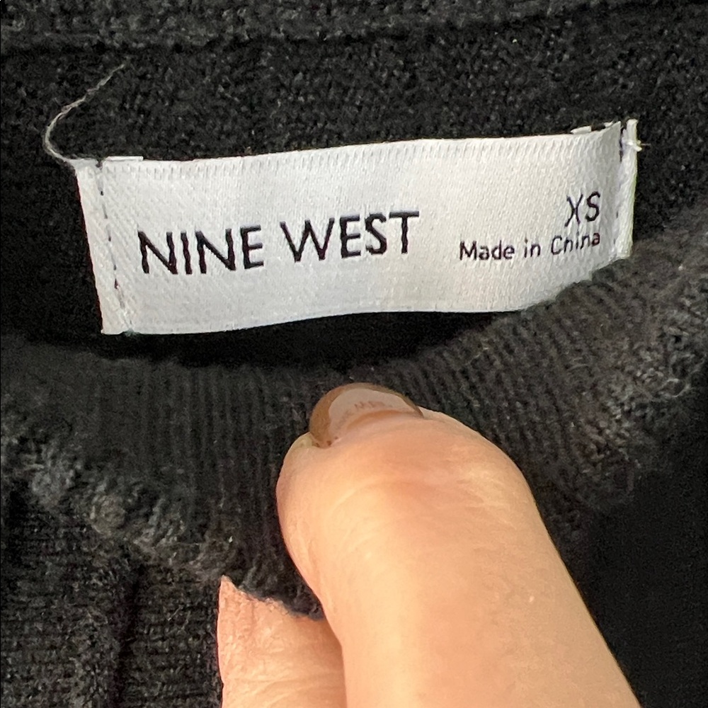 Nine West Black Knit Matching Top and Skirt Set NWT - Picture 8 of 10